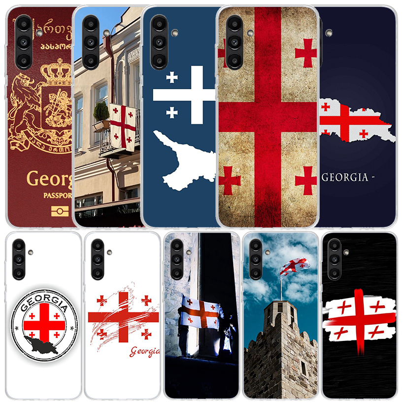 Phone Cases Burga - Georgia Flag Phone Case For Samsung