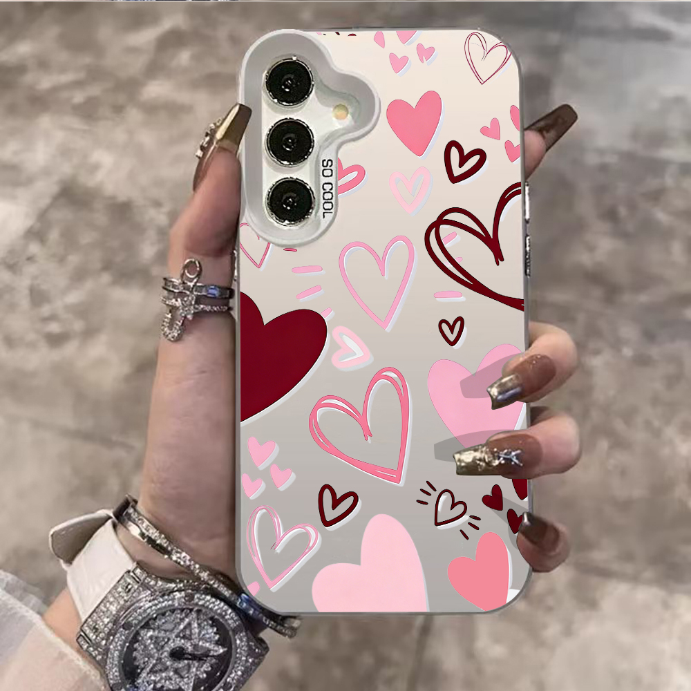 Phone Cases Galaxy S26 - Modern Romance Hearts Design For Samsung