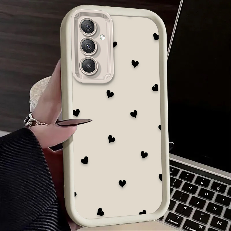 Black Love Heart Bowknot Case  - Phone Cases For Samsung ulasan dan harga