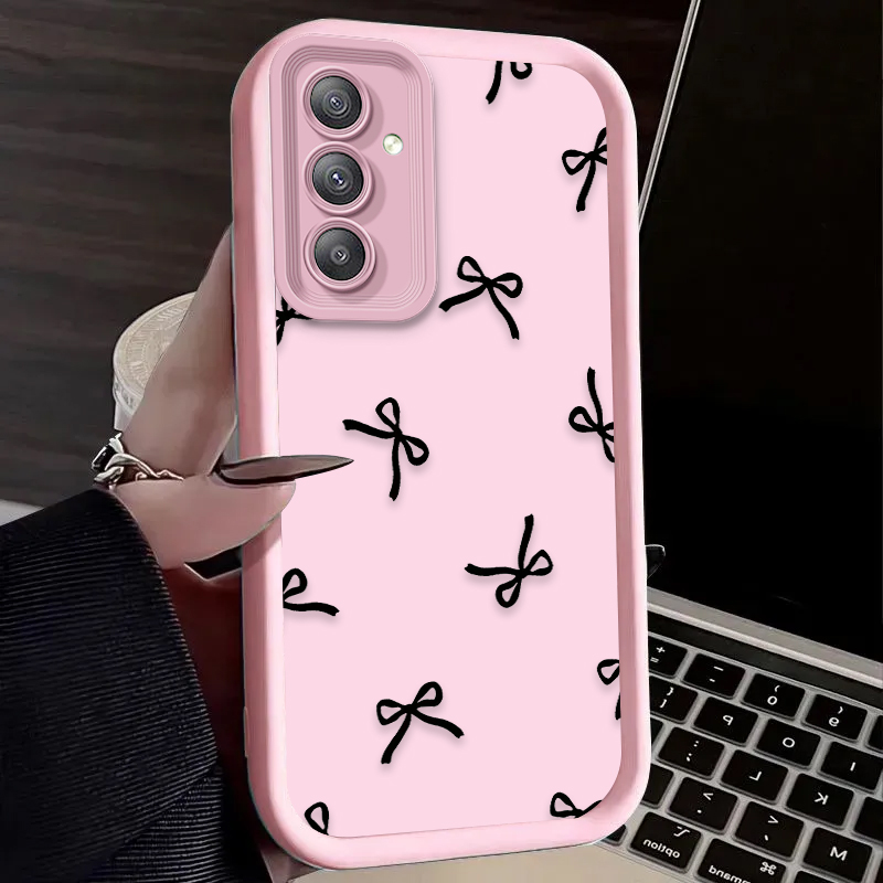Black Love Heart Bowknot Case  - Phone Cases For Samsung ulasan dan harga