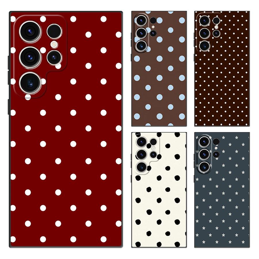 Retro Polka Dots Funda Phone C - Phone Cases For Samsung ulasan dan harga