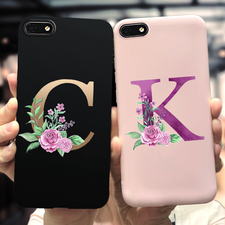 Alphabet Letter Flower Silicon - Phone Cases Burga ulasan dan harga