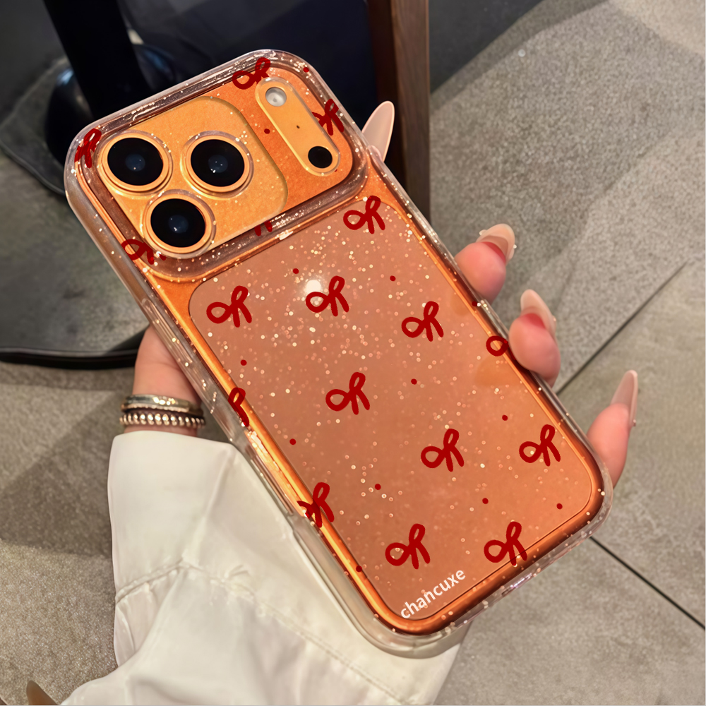 Simple cherry Flowers Clear Gl - Glitter Shockproof Case ulasan dan harga