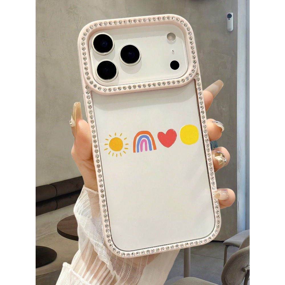 Fun Happy Face Rainbow Print P - Phone Cases Com ulasan dan harga