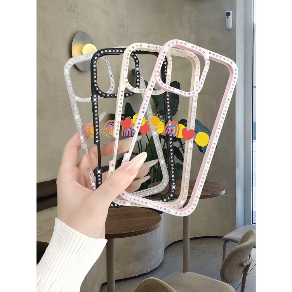 Fun Happy Face Rainbow Print P - Phone Cases Com ulasan dan harga