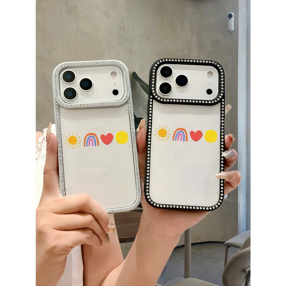 Fun Happy Face Rainbow Print P - Phone Cases Com ulasan dan harga