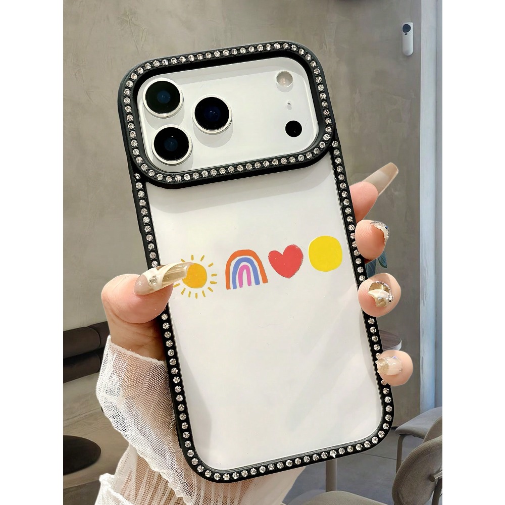 Fun Happy Face Rainbow Print P - Phone Cases Com ulasan dan harga