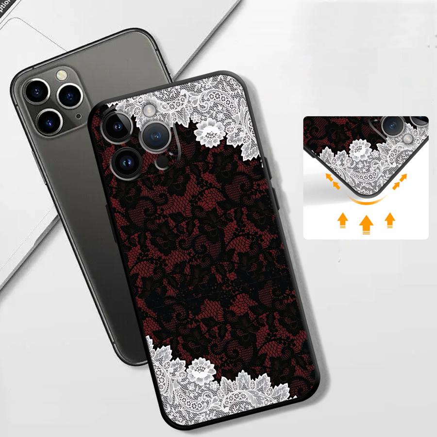 Black And Red Sexy Lace Phone  - Phone Cases Mous ulasan dan harga