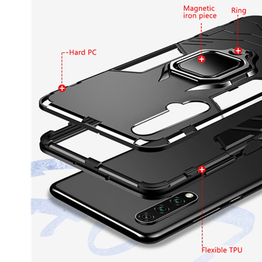 Shockproof Ring Stand Bumper C - Phone Cases Heavy Duty ulasan dan harga