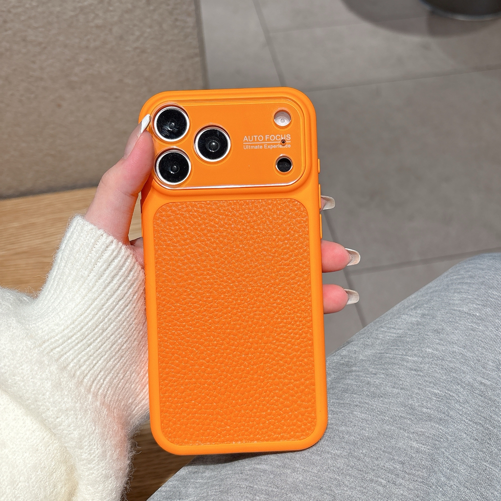 Luxury Lychee Grain Leather Te - Camera Lens Protector ulasan dan harga