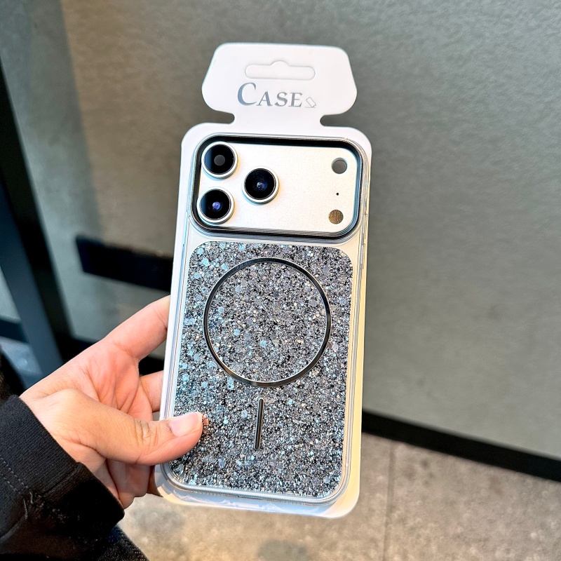 Luxury Giltter for Magsafe Cas - Phone Cases That Charge Your Phone ulasan dan harga