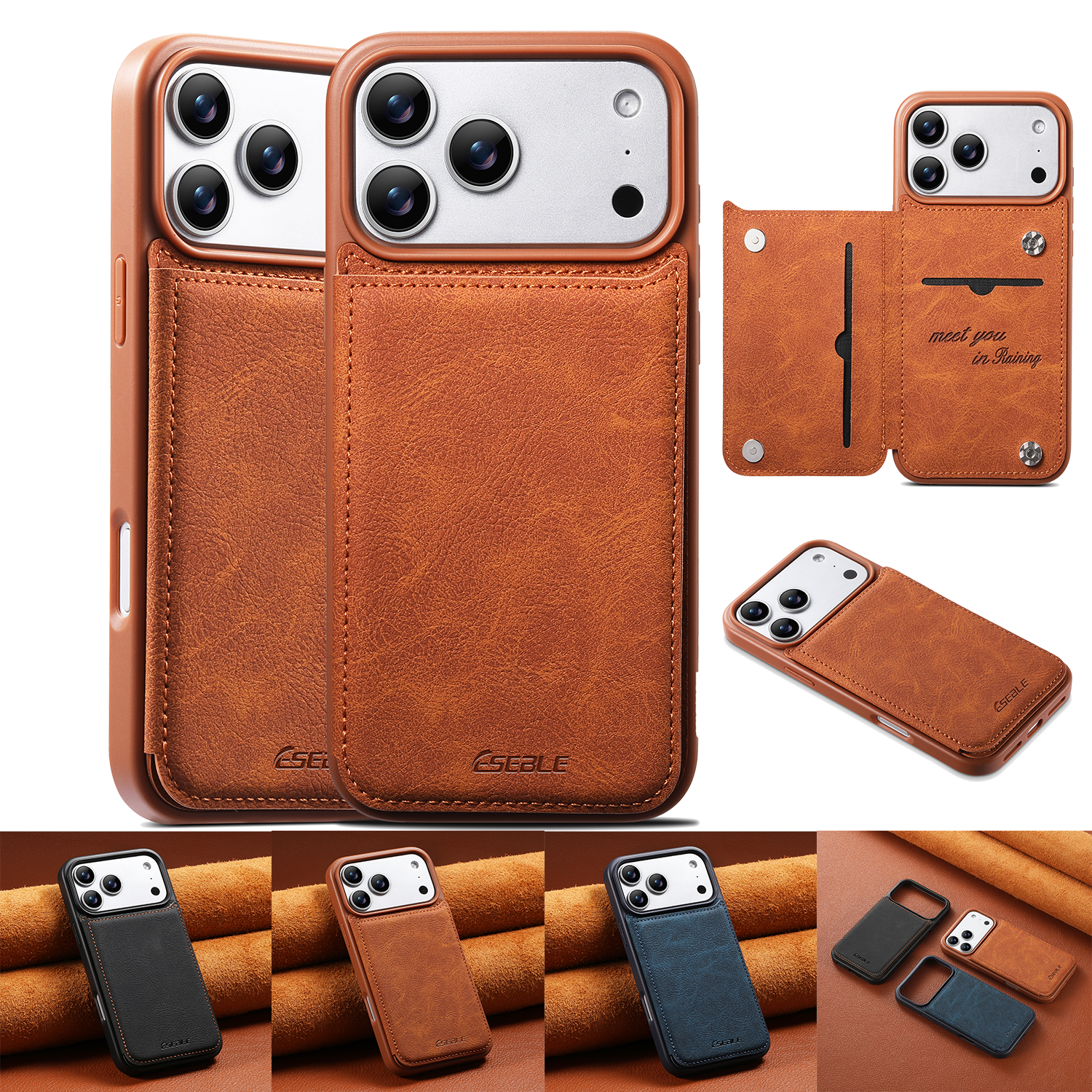Luxury Retro Flip Card Leather - Card Holder Slim Case ulasan dan harga