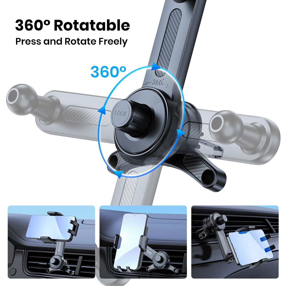 TOPK Car Phone Holder Air Vent - Phone Cases Heavy Duty ulasan dan harga