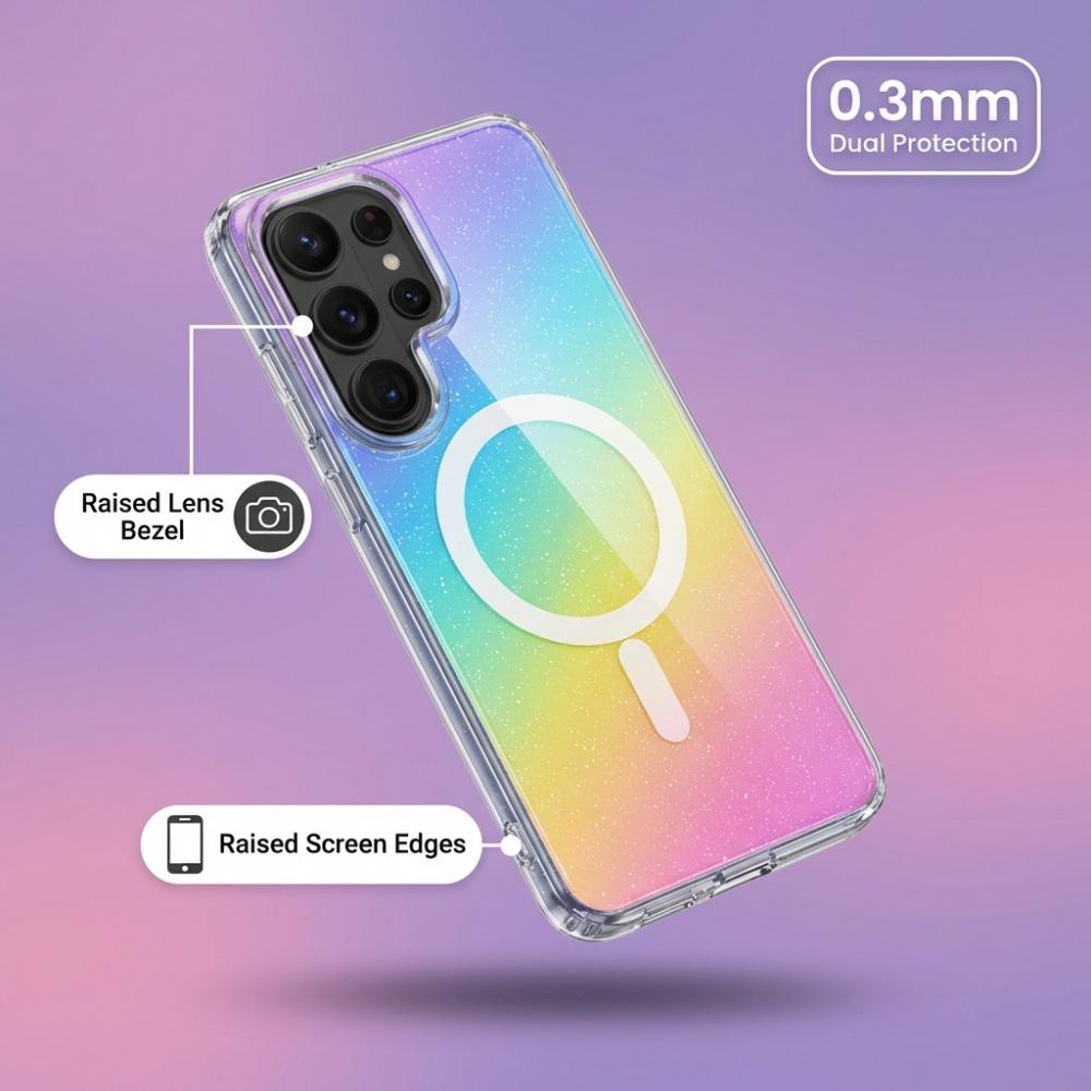 Luxury Glitter Plating Magneti - Glitter Shockproof Case ulasan dan harga