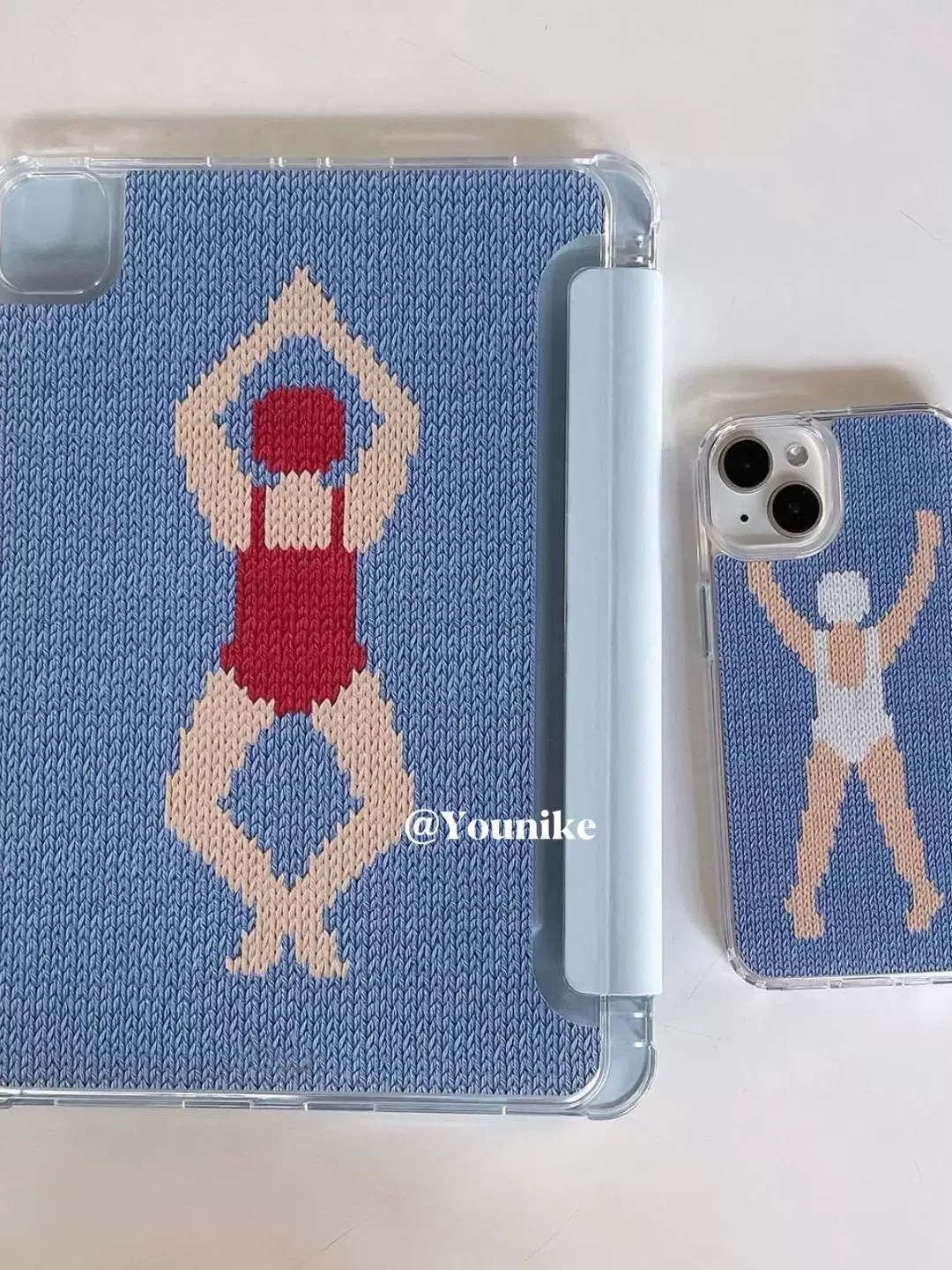 Knitted Printing Swimsuit Peop - Phone Cases Mous ulasan dan harga
