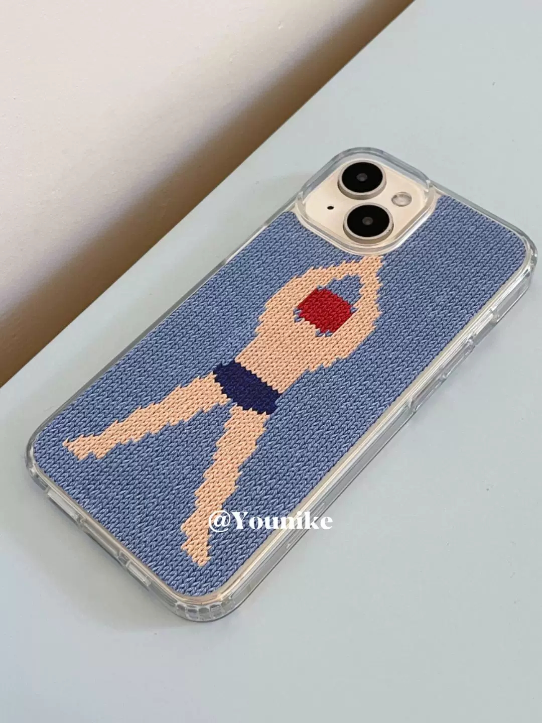 Knitted Printing Swimsuit Peop - Phone Cases Mous ulasan dan harga
