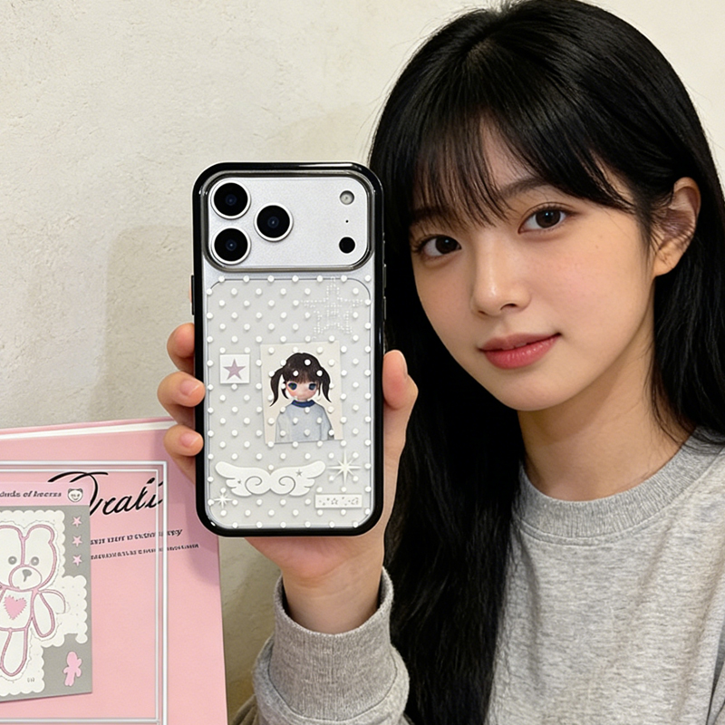 Ins Korean Girl Polka Dots Win - Phone Cases Girls ulasan dan harga