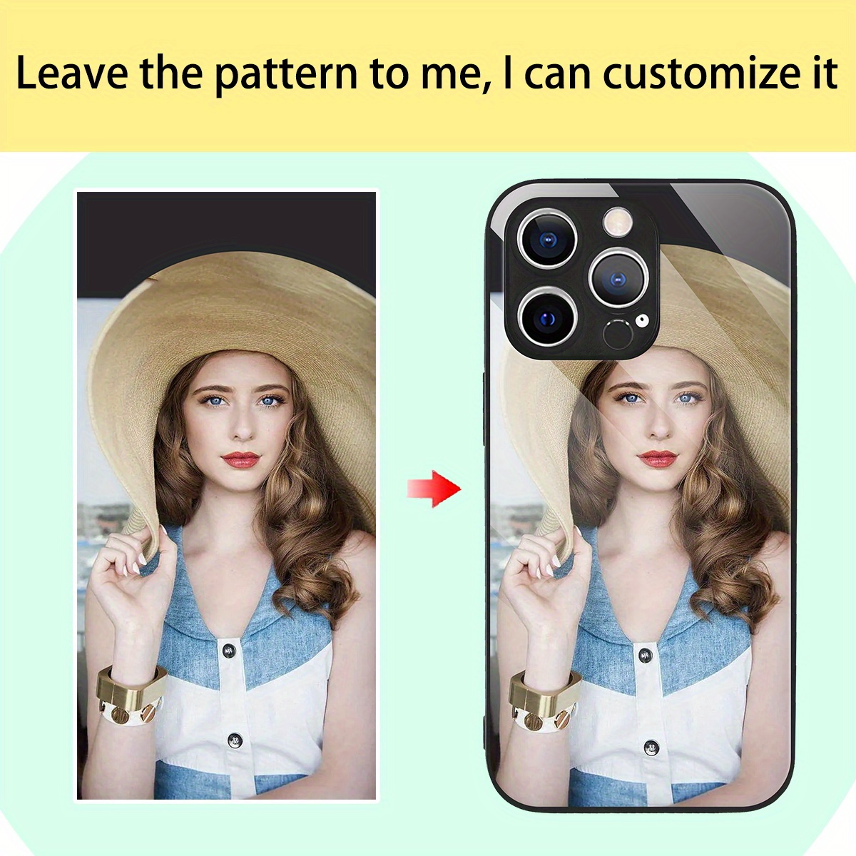 Custom Photo Mirror Glass Case - Phone Cases Diy ulasan dan harga
