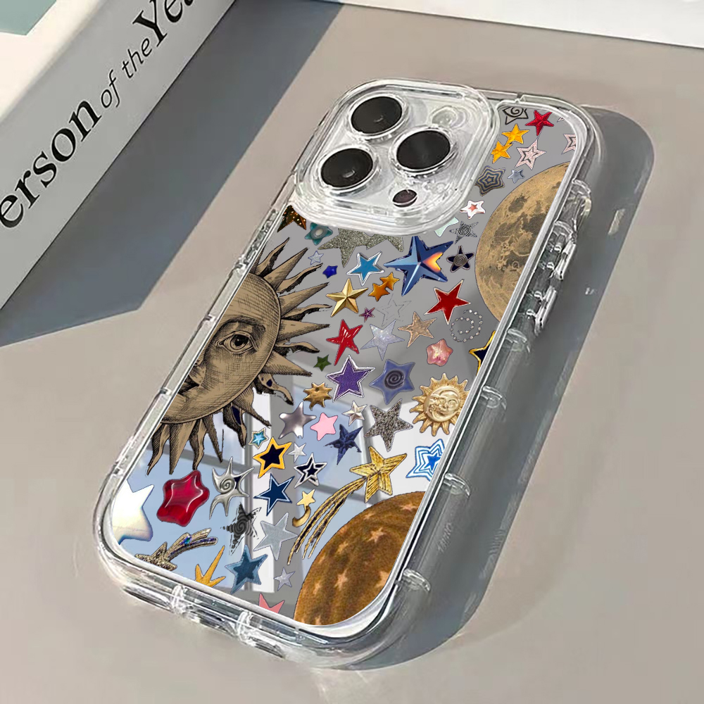 Celestial Gold Glitter Mirror  - Phone Cases Mous ulasan dan harga