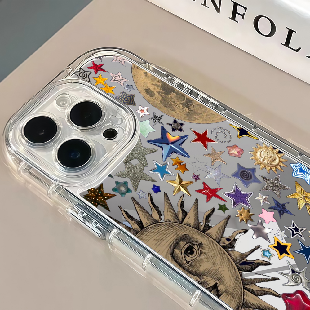 Celestial Gold Glitter Mirror  - Phone Cases Mous ulasan dan harga