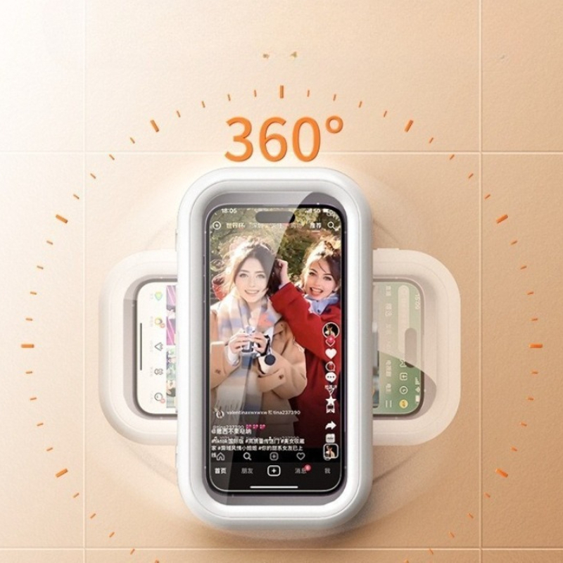 360° Rotation Waterproof Showe - Phone Cases Holder ulasan dan harga