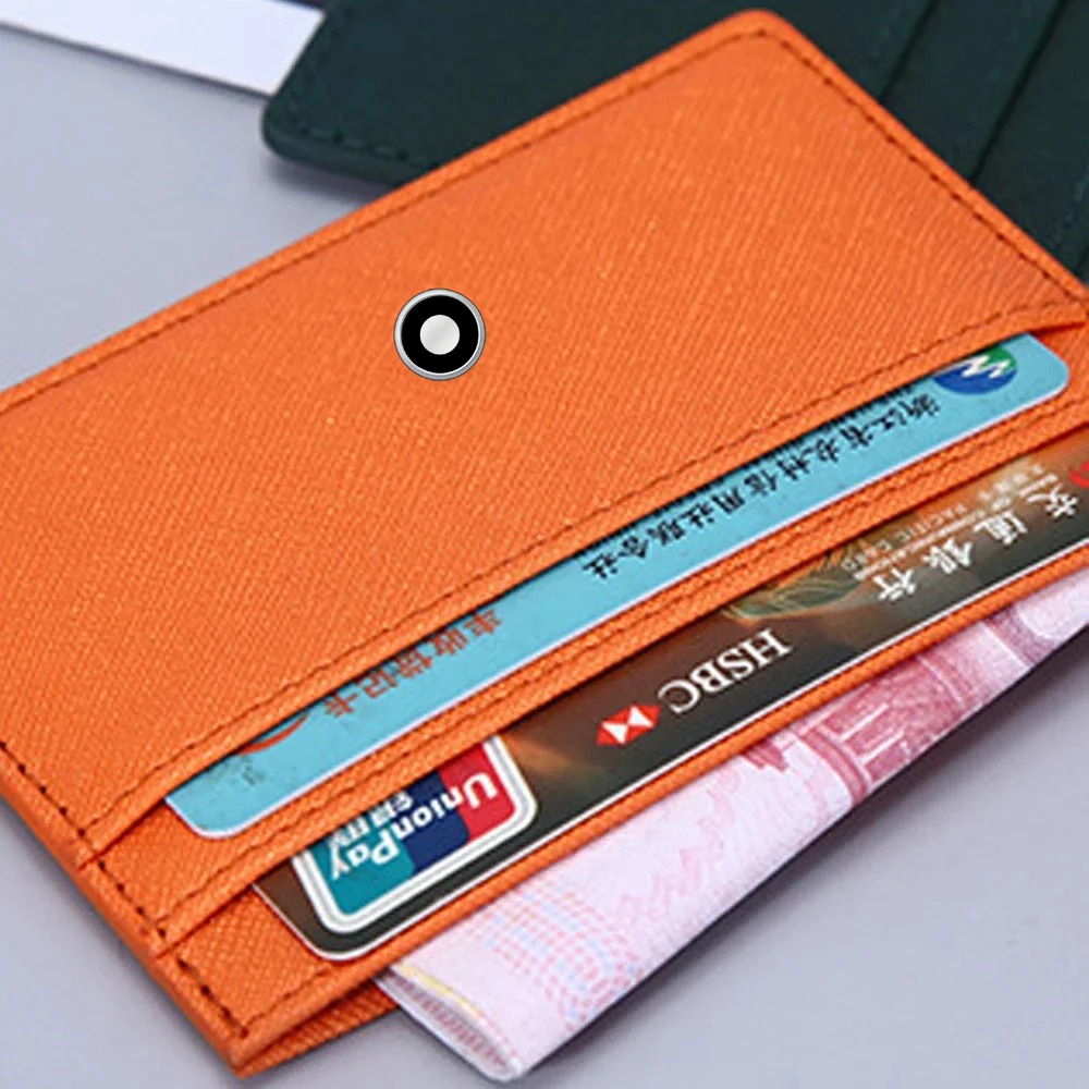 Minimalist Women Men Leather S - Card Holder Slim Case ulasan dan harga