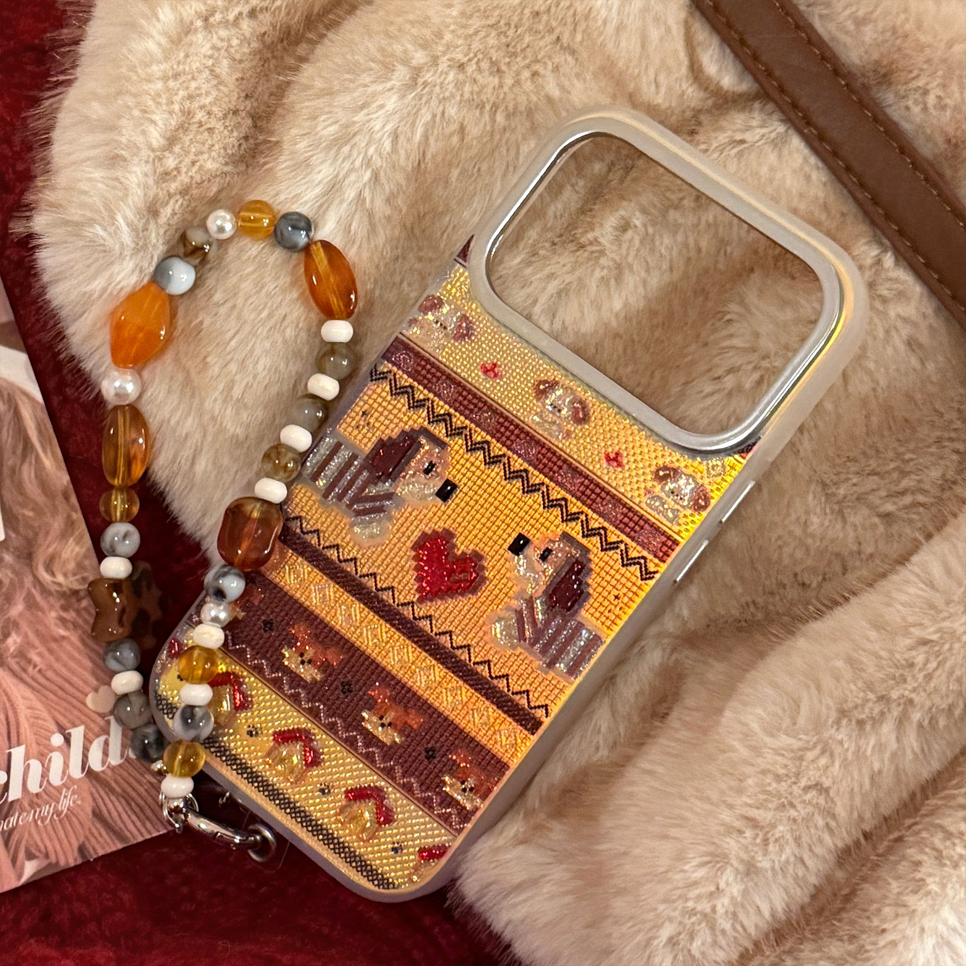 Korean Cartoon Puppy Pattern G - Glitter Shockproof Case ulasan dan harga