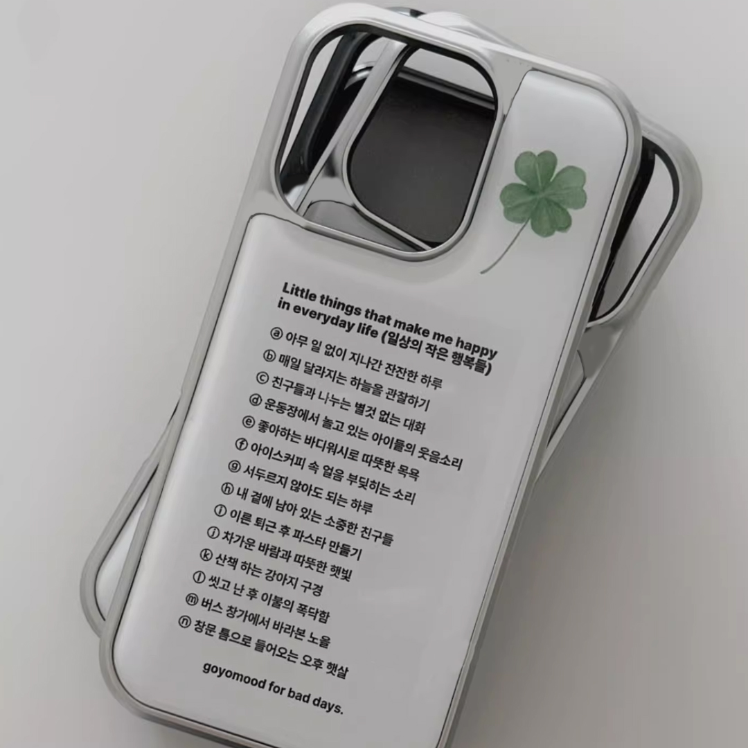 Korean Ins Lucky Clover Phone  - Phone Cases That Charge Your Phone ulasan dan harga
