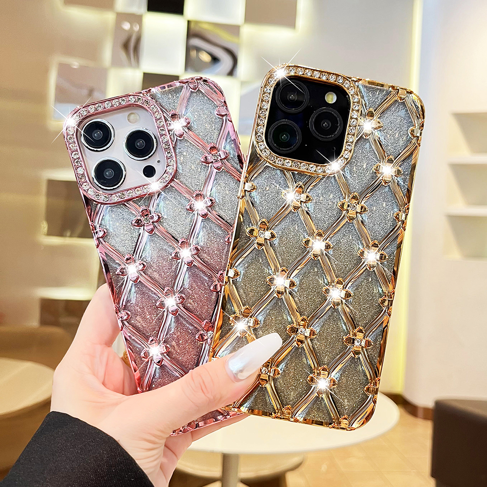 Glitter Diamond Quilted Lanyar - Glitter Shockproof Case ulasan dan harga