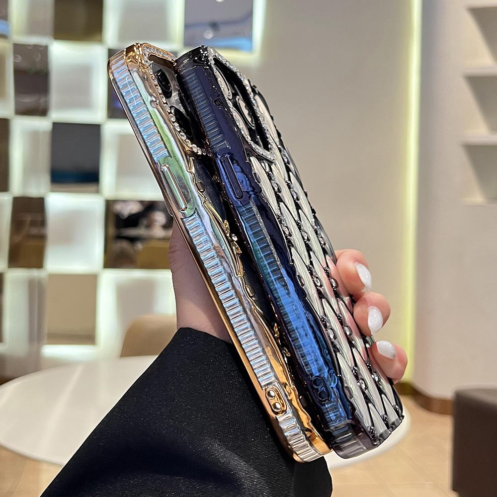 Glitter Diamond Quilted Lanyar - Glitter Shockproof Case ulasan dan harga