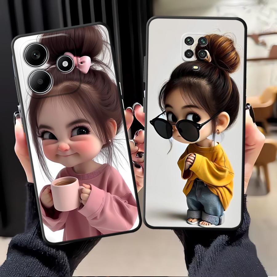 Cartoon Girl Pattern Funda Pho - Phone Cases Girls ulasan dan harga