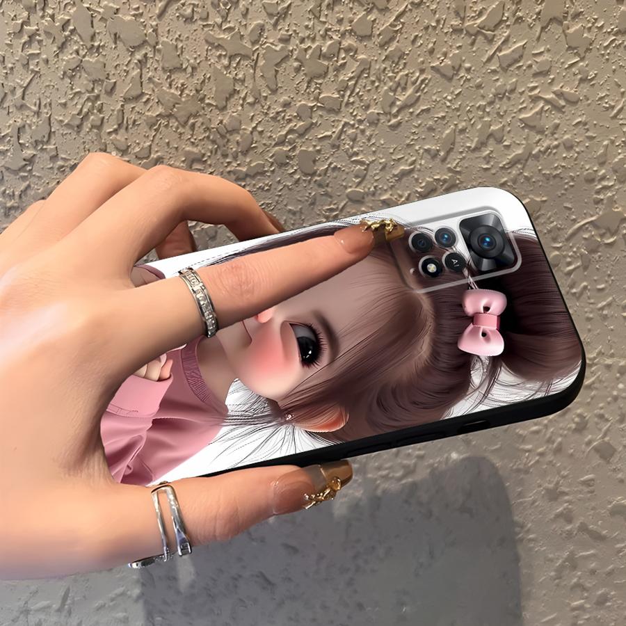 Cartoon Girl Pattern Funda Pho - Phone Cases Girls ulasan dan harga
