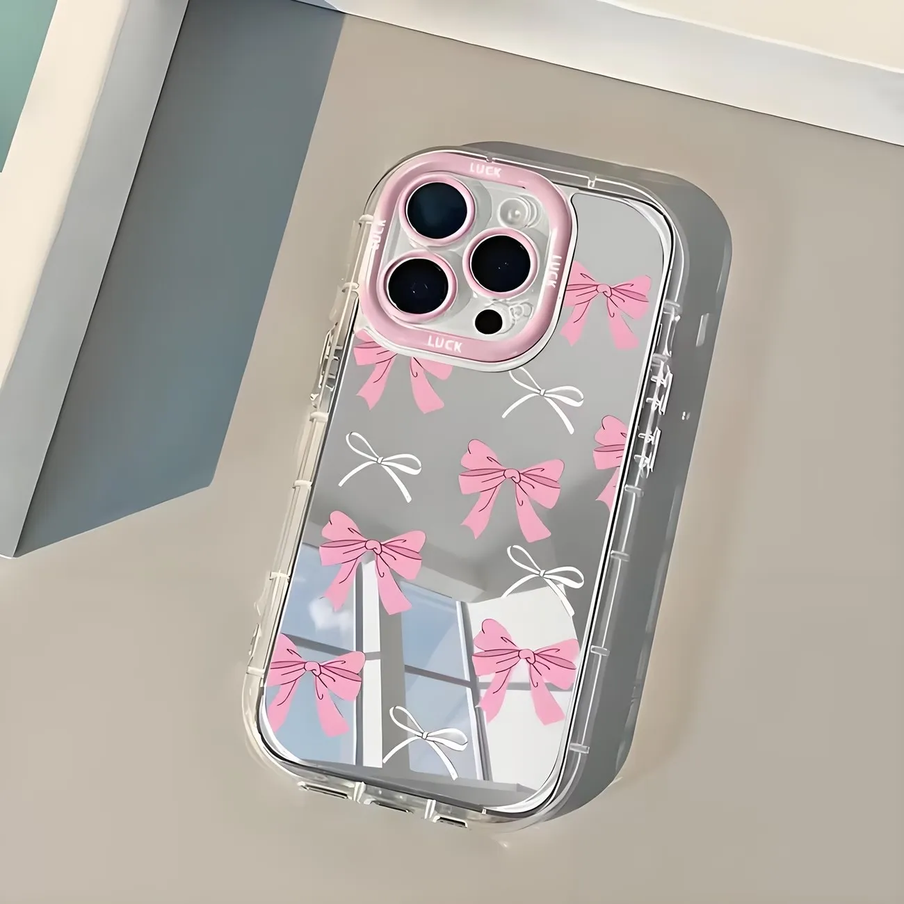 Simple Blue Pink Bow Girl Cute - Phone Cases Girls ulasan dan harga