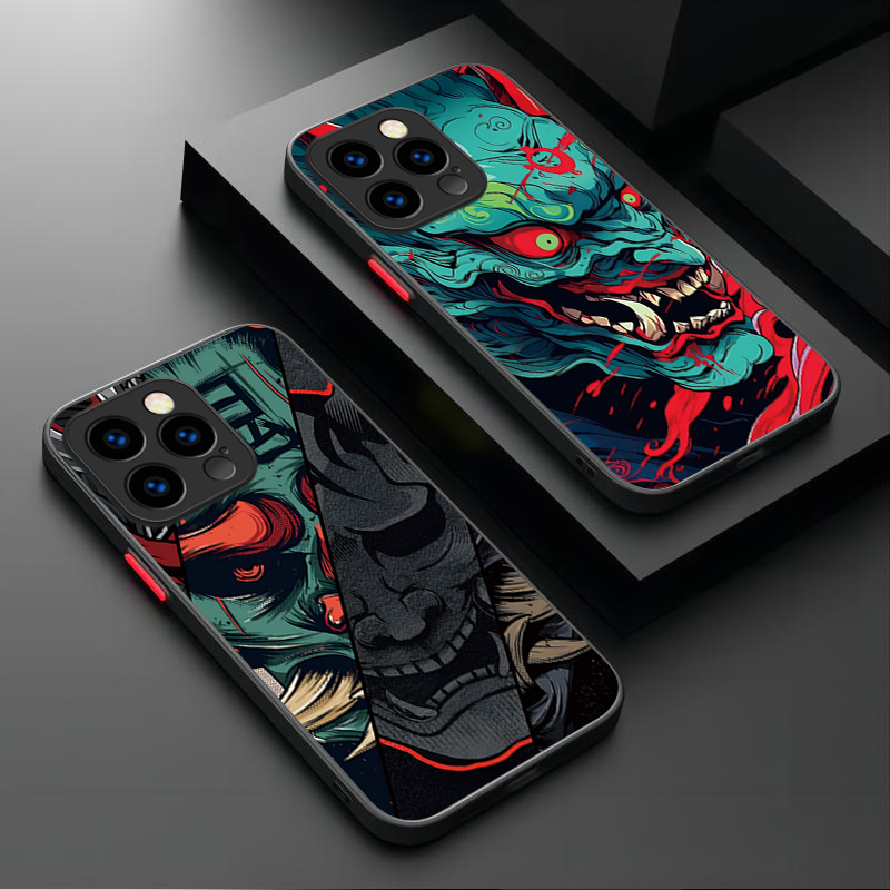 Samurai Hannya Mask Ghost Prin - Phone Cases Mous ulasan dan harga