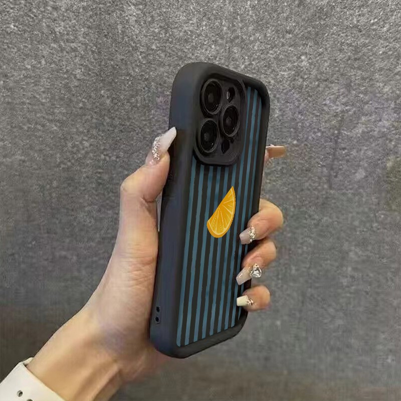 Striped Lemon Slice Pattern Ph - Phone Cases Mous ulasan dan harga
