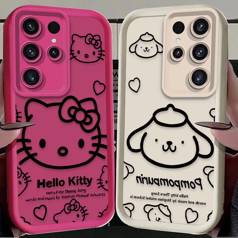 Sanrio Hello Kitty Pompom Puri - Phone Cases For Samsung ulasan dan harga