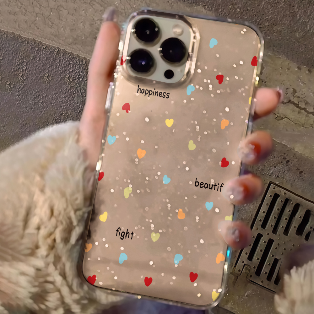 Luxury Simple Polka Dots Clear - Glitter Shockproof Case ulasan dan harga