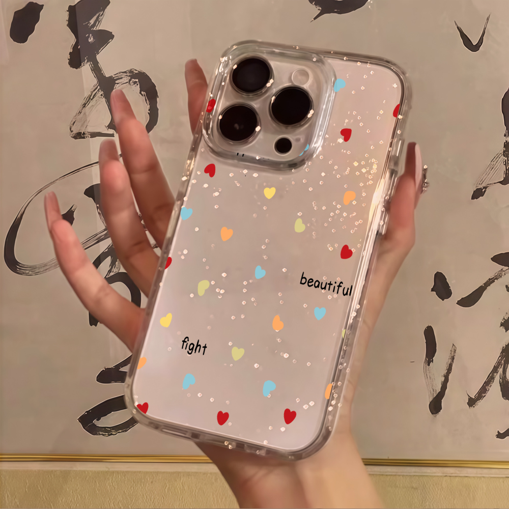 Luxury Simple Polka Dots Clear - Glitter Shockproof Case ulasan dan harga