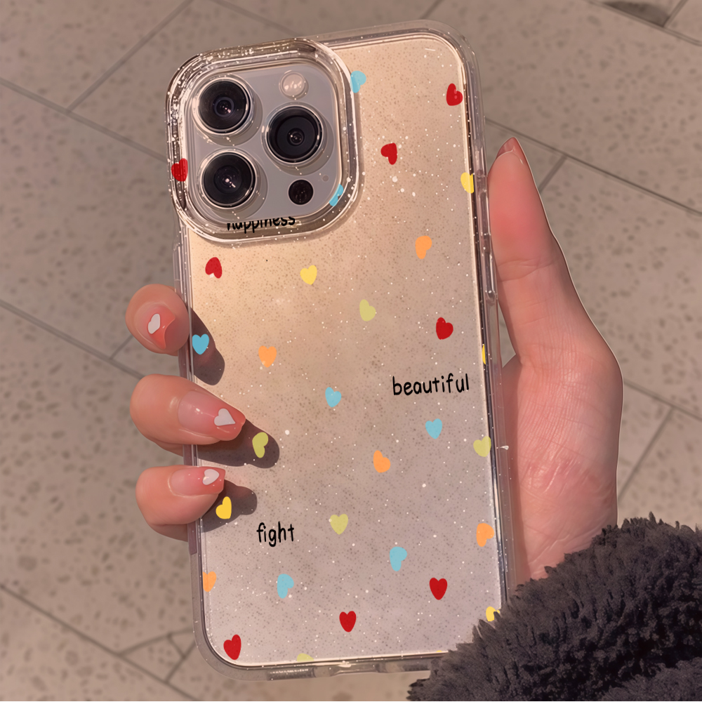 Luxury Simple Polka Dots Clear - Glitter Shockproof Case ulasan dan harga