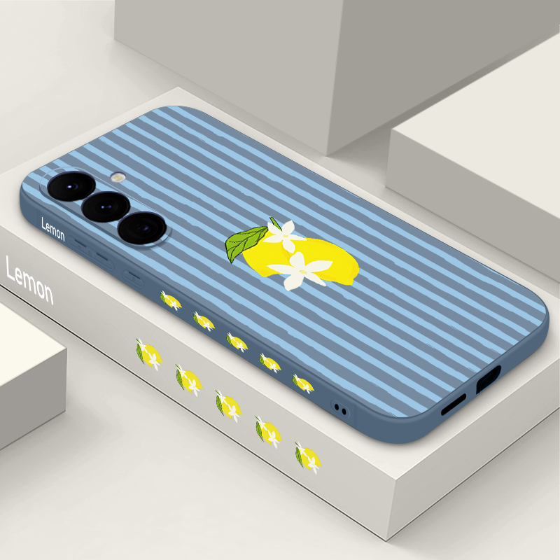 Stripe Lemon Print TPU Phone C - Phone Cases Galaxy S26 ulasan dan harga