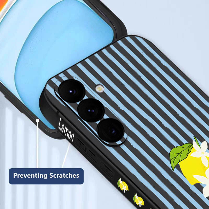 Stripe Lemon Print TPU Phone C - Phone Cases Galaxy S26 ulasan dan harga
