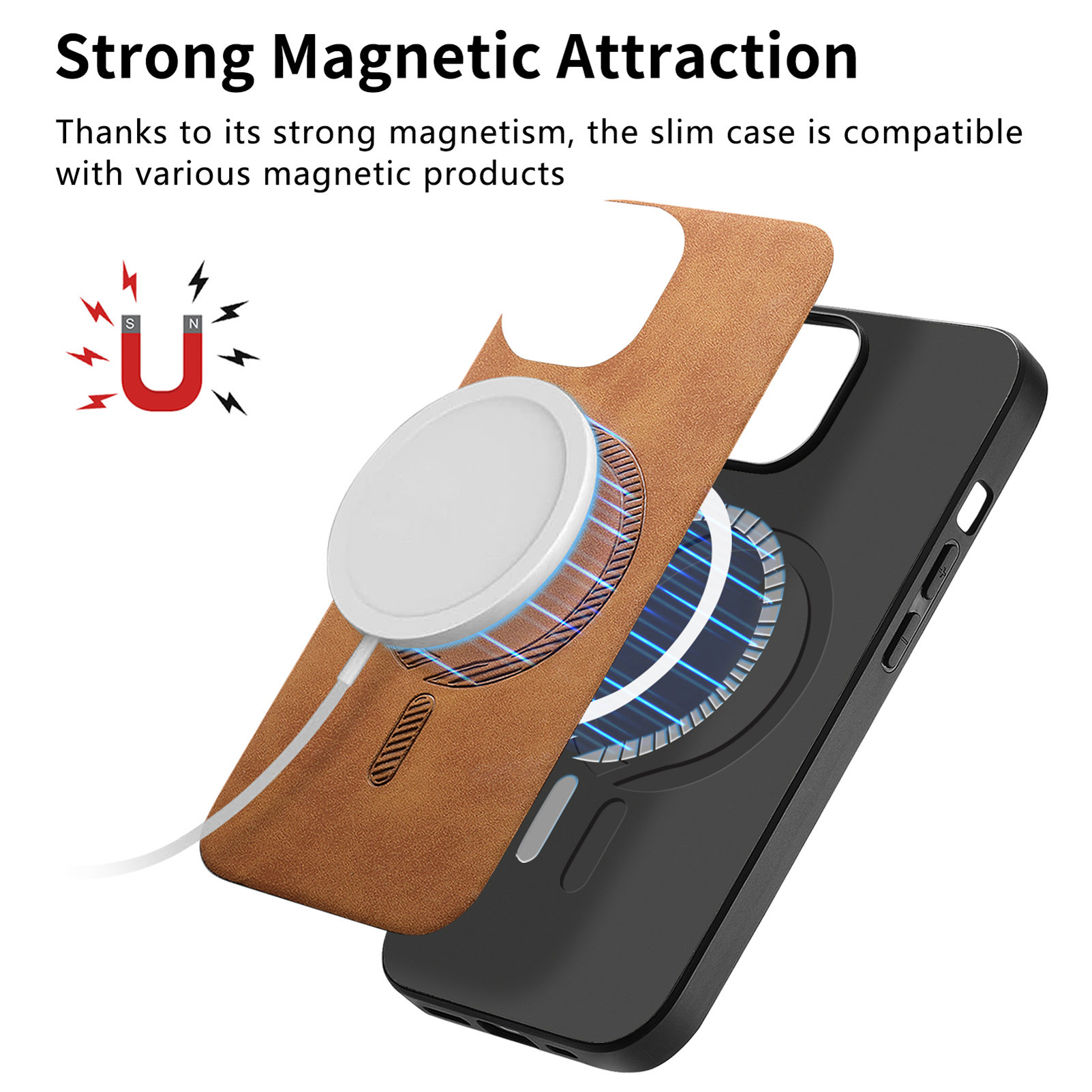 Magnetic Wireless Charging Lea - Phone Cases That Charge Your Phone ulasan dan harga