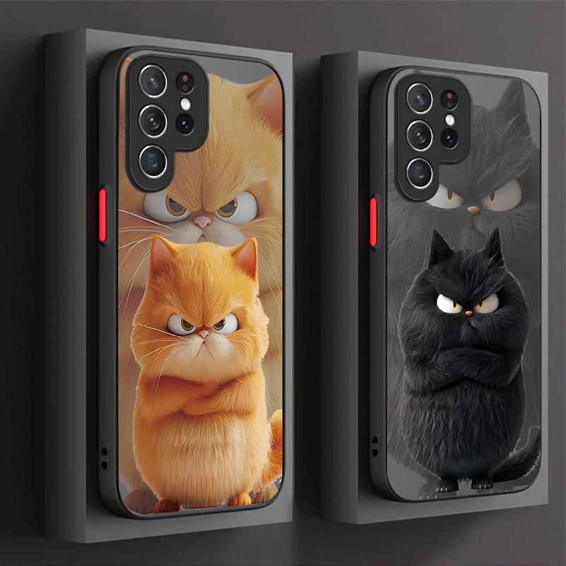 Angry Cat Couple Style Case fo - Phone Cases For Samsung ulasan dan harga