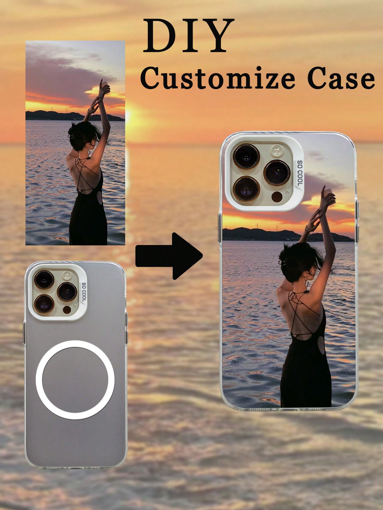 Personalized Photo Magnetic Ca - Phone Cases Personalised ulasan dan harga