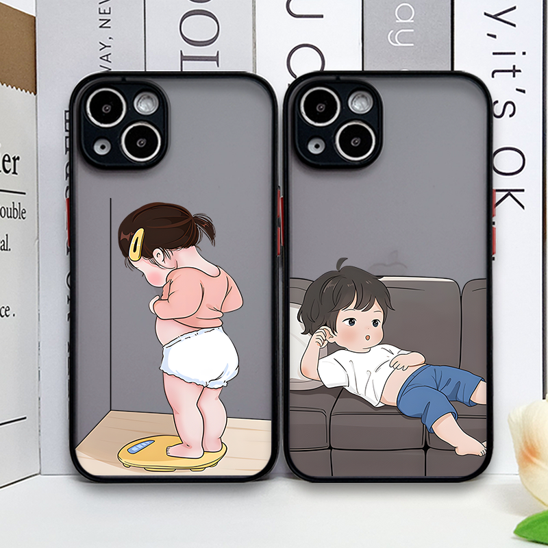 Creative Cartoon Boy Girl Pair - Phone Cases Girls ulasan dan harga