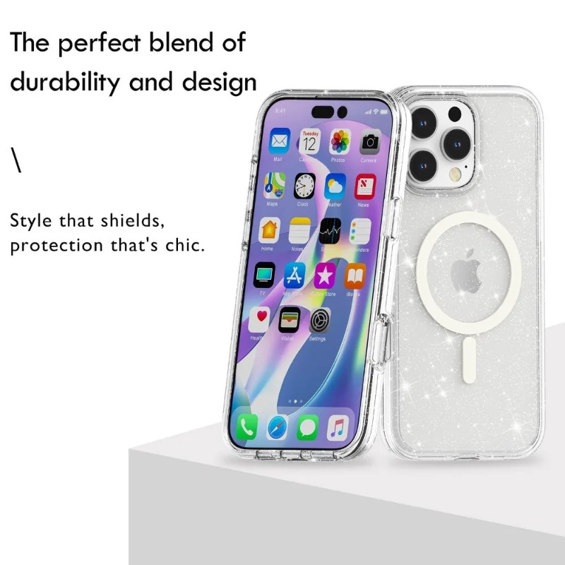 Bling Glitter Clear Magnetic P - Glitter Shockproof Case ulasan dan harga