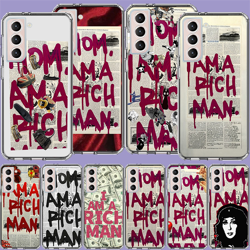 Mom, I Am A Rich Man Clear Pho - Phone Cases Com ulasan dan harga