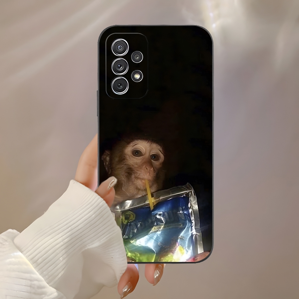 Monkey Sipping Caprisun Meme P - Phone Cases Burga ulasan dan harga
