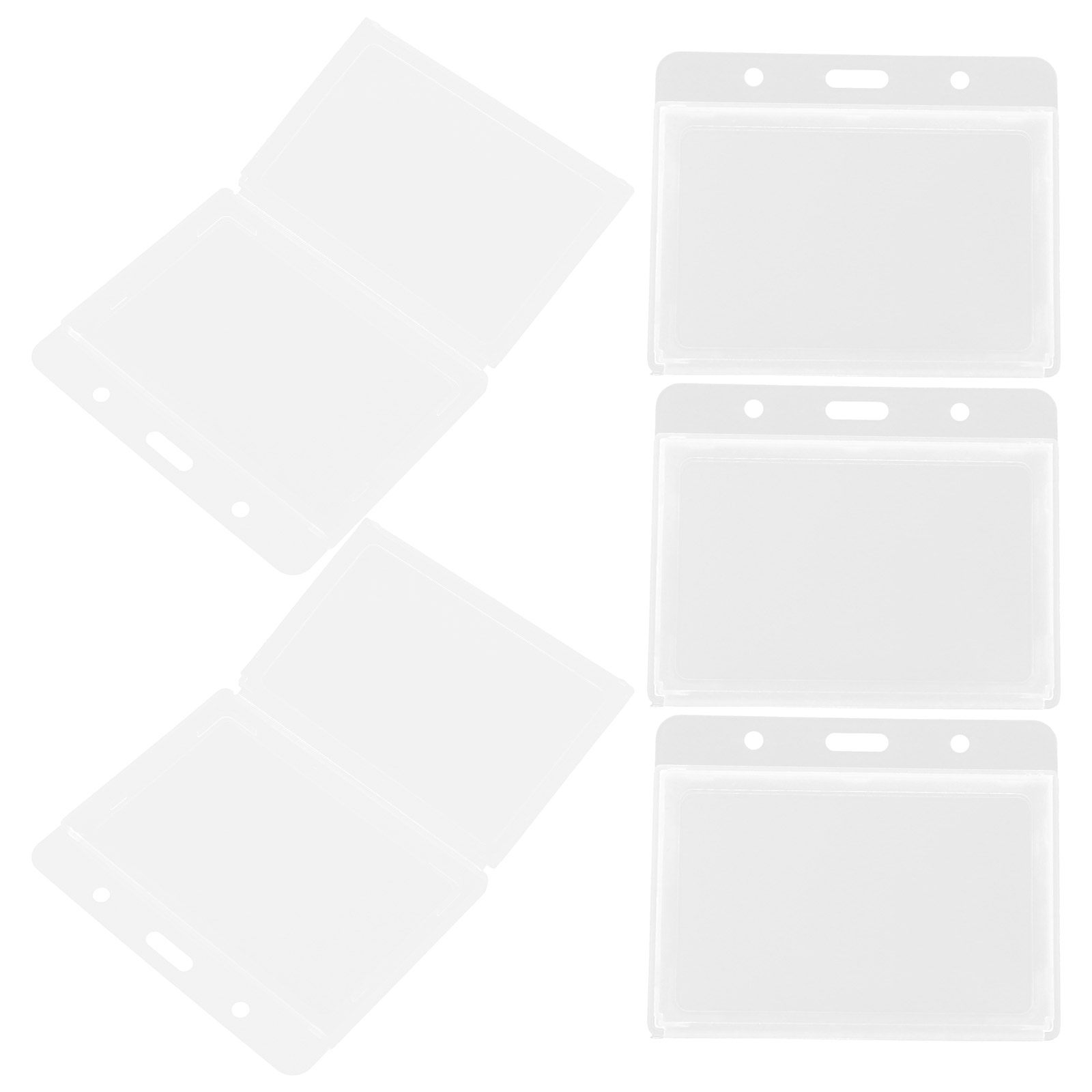 5Pcs Id Holder Premium Hard Pl - Card Holder Slim Case ulasan dan harga