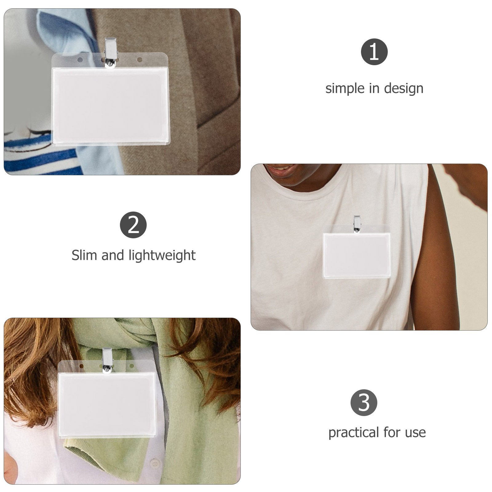 5Pcs Id Holder Premium Hard Pl - Card Holder Slim Case ulasan dan harga